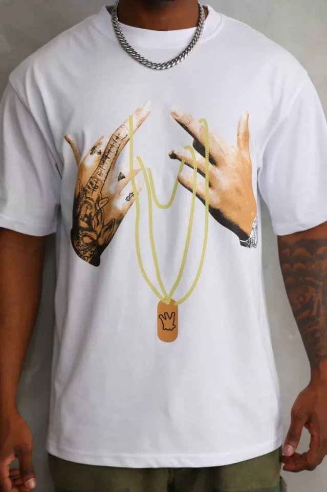 Unisex Baskılı Oversize T-Shirt