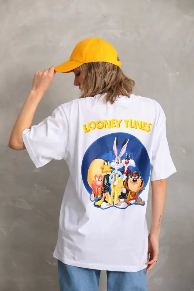 Unisex Baskılı Oversize T-Shirt