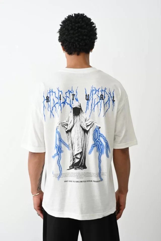 Unisex Baskılı Oversize T-Shirt