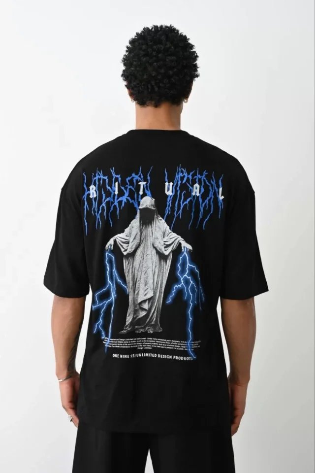 Unisex Baskılı Oversize T-Shirt