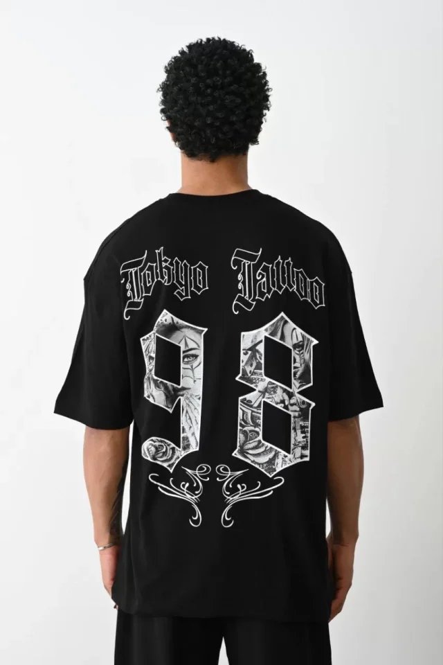 Unisex Baskılı Oversize T-Shirt