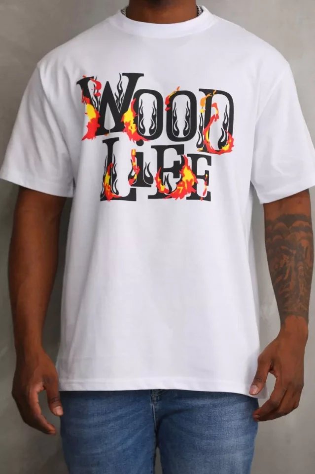 Unisex Baskılı Oversize T-Shirt