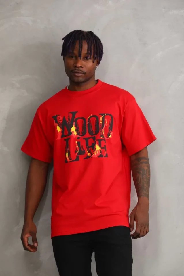 Unisex Baskılı Oversize T-Shirt