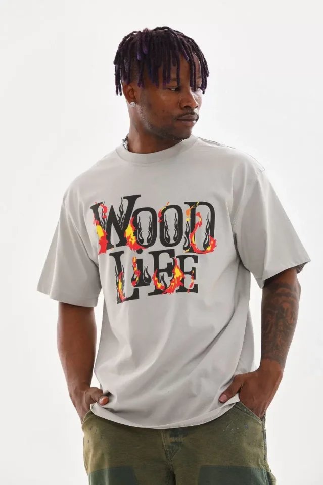 Unisex Baskılı Oversize T-Shirt