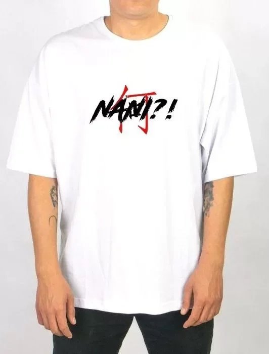 Unisex Bisiklet Yaka Baskılı Oversize T-Shirt