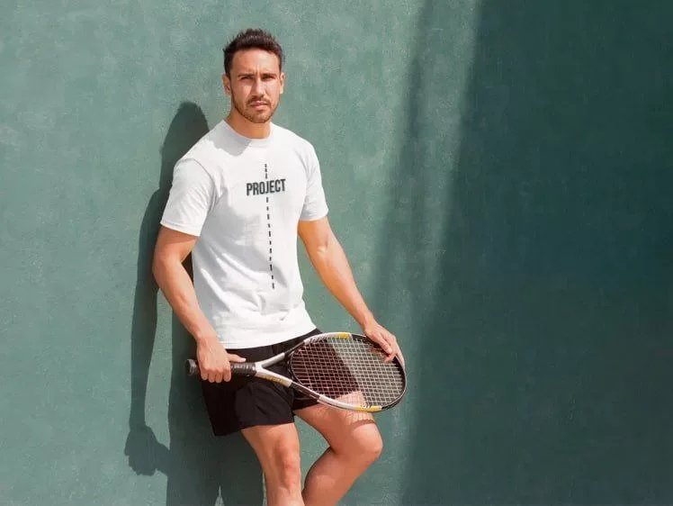 Unisex Bisiklet Yaka Baskılı Oversize T-Shirt