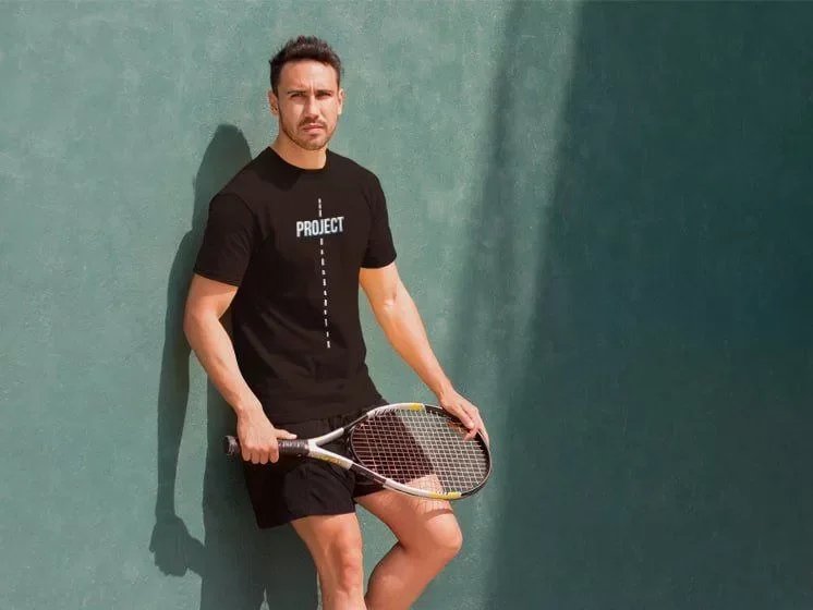 Unisex Bisiklet Yaka Baskılı Oversize T-Shirt