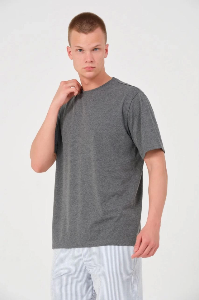 Erkek 24/1 Düz A Kalite Oversize T-shirt