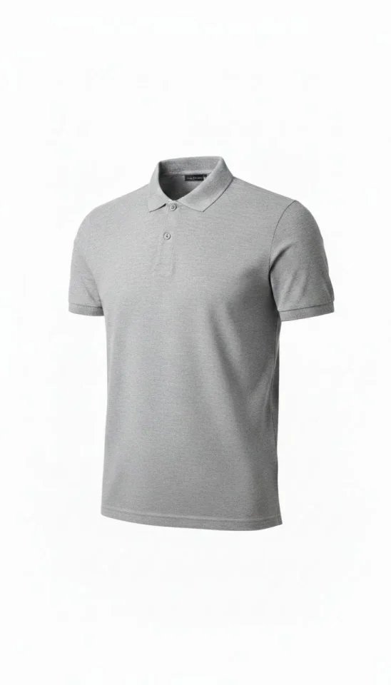 Erkek Pike Kumaş Düğmeli Yaka Regular Fit Günlük Kısa Kol Tişört T-shirt