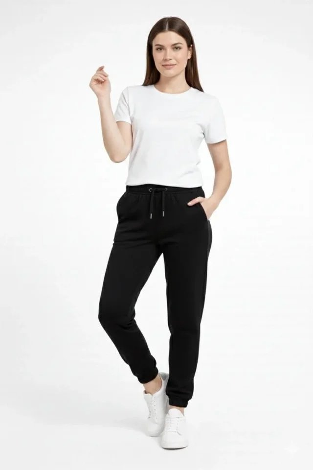 Jogger Eşofman Altı Rahat Kalıp, Cepli, Lastikli Paça, Günlük Spor Pantolon