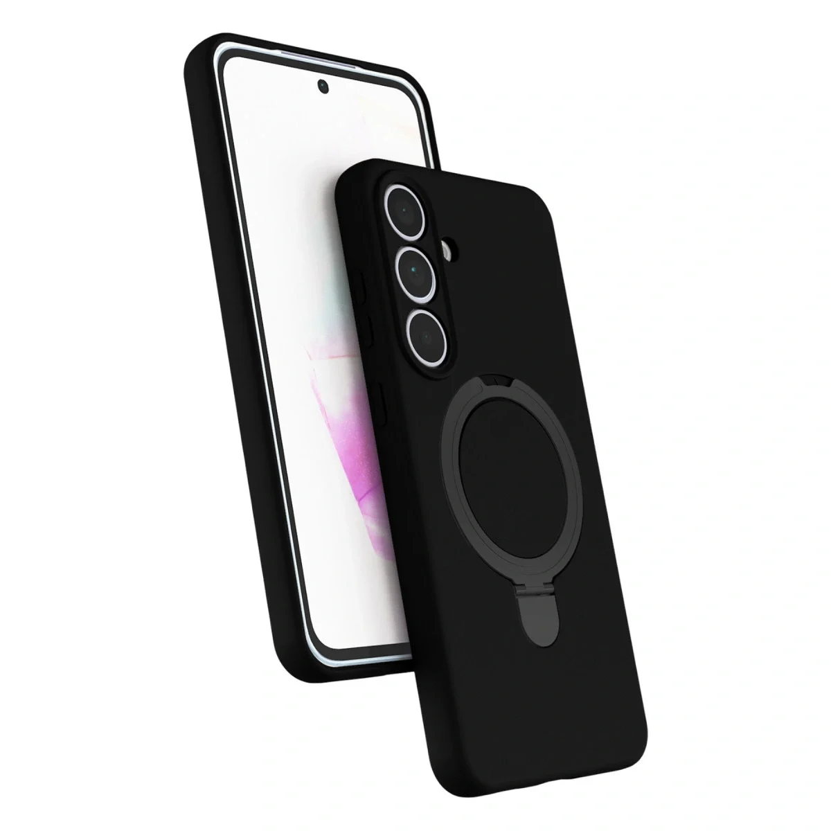 Samsung Galaxy S25 Fe Regal Magsafe Standlı Kapak - Siyah