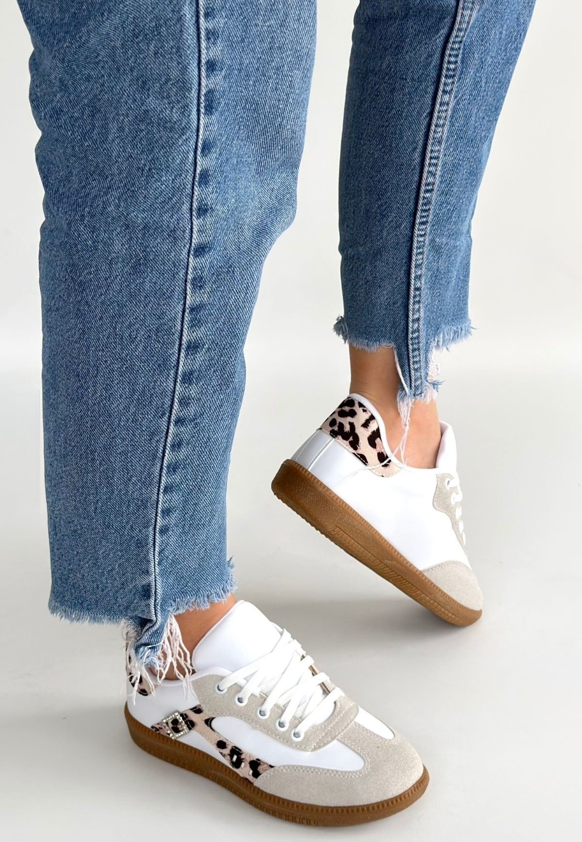 Mier Beyaz Cilt Bağcıklı Spor Ayakkabı