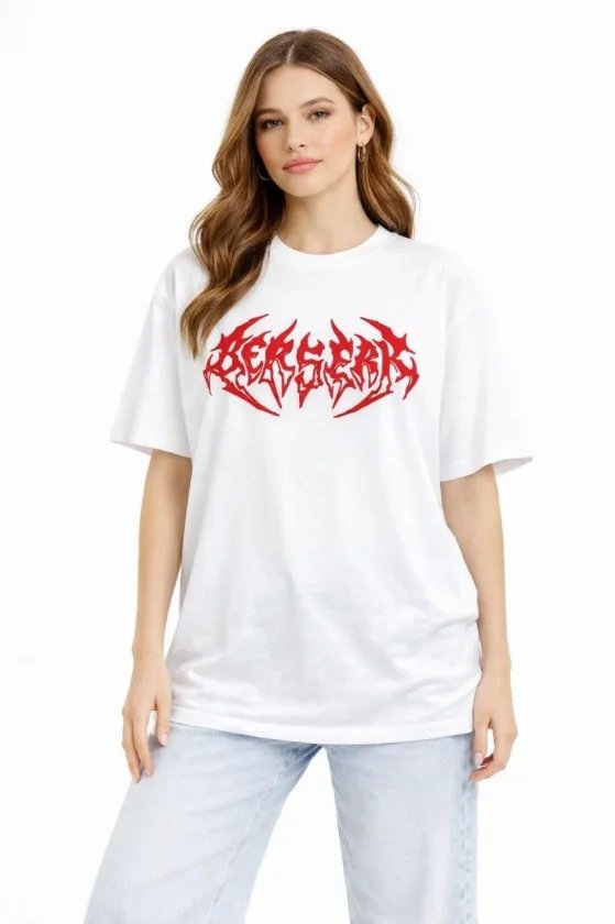 Baskılı T-Shirt Yazlık Kısa Kol Bisiklet Yaka Rahat Kalıp Tişört