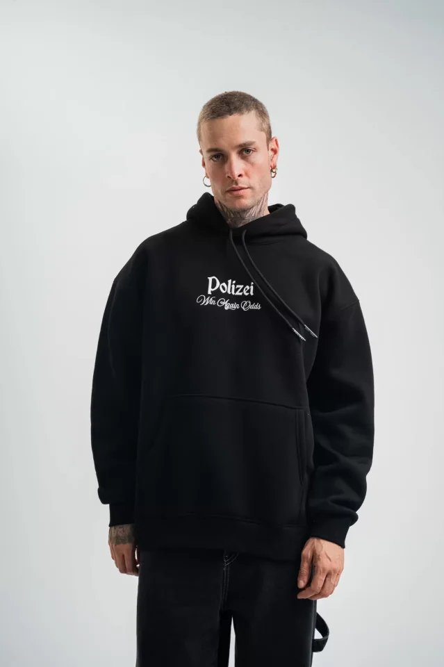 POLIZEI Premium Kalite Kapşonlu Dijital Patchli SweatShirt