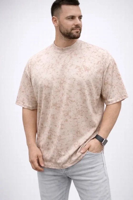 Erkek Premium Tişört OSY Yumuşak Dokulu Yıkamalı Oversize T-Shirt