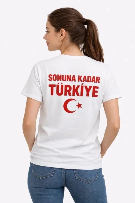 TÜRKİYE Ay Yıldız Baskılı Taraftar Forma T-Shirt