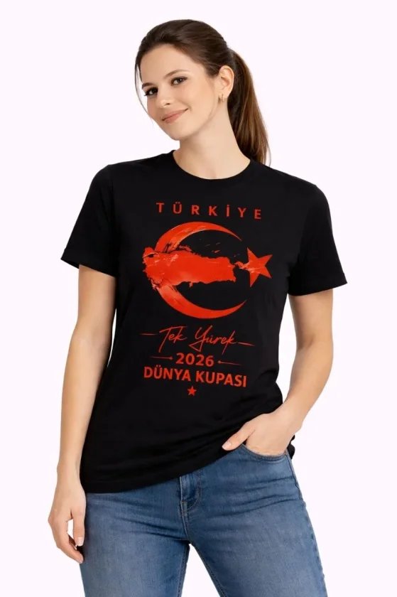 TÜRKİYE Ay Yıldız 2026 Dünya Kupasi Taraftar Forma T-Shirt