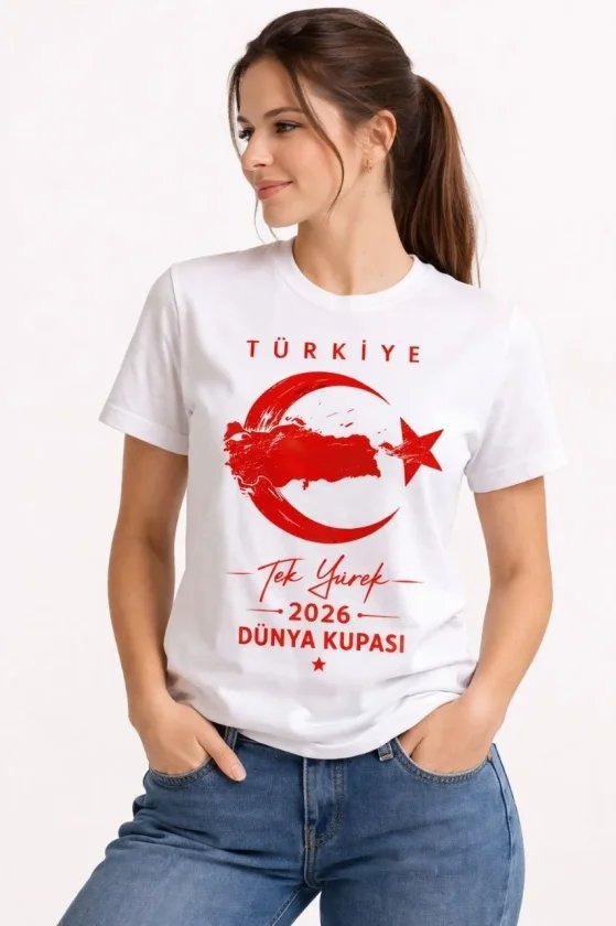 TÜRKİYE Ay Yıldız 2026 Dünya Kupasi Taraftar Forma T-Shirt