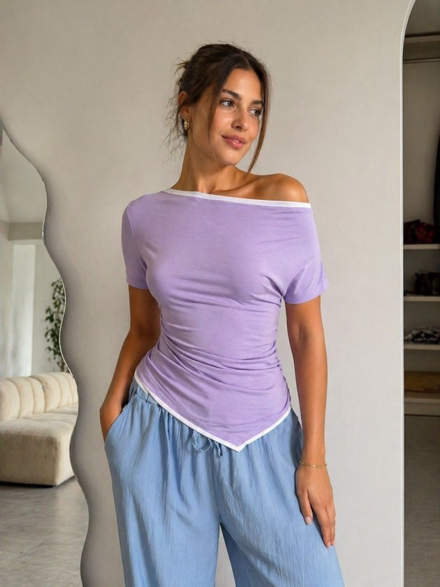 Kadın Düşük Omuz Bluz