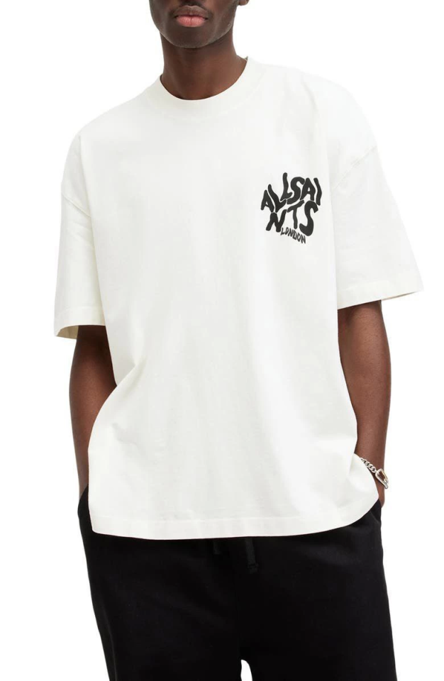 Erkek Baskılı Oversize T-shirt