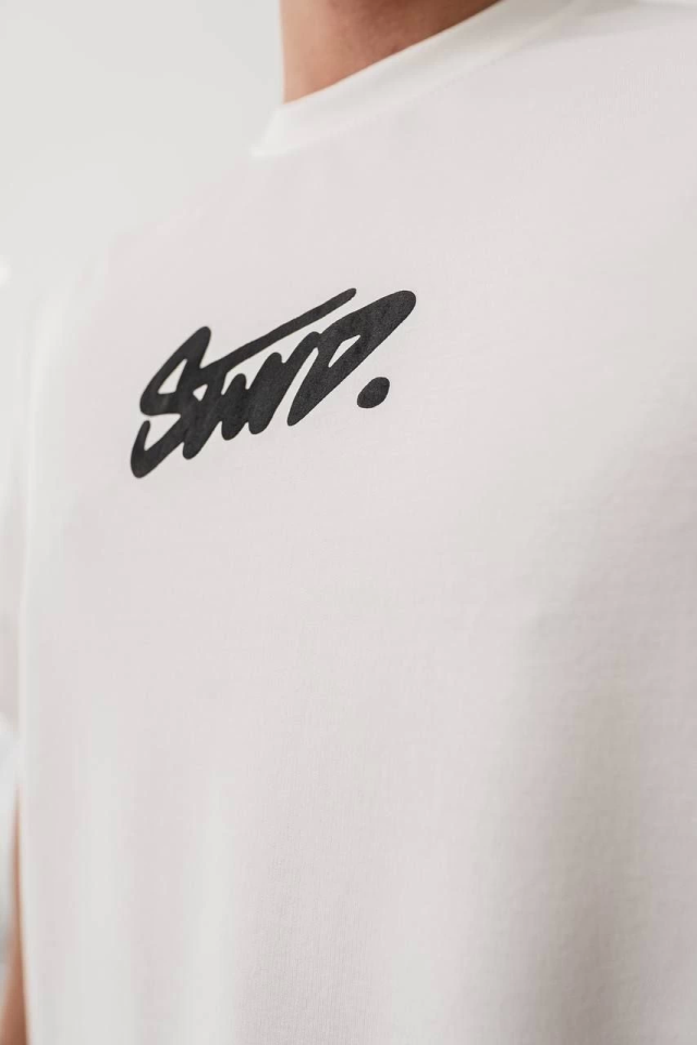 Erkek Baskılı Oversize T-shirt