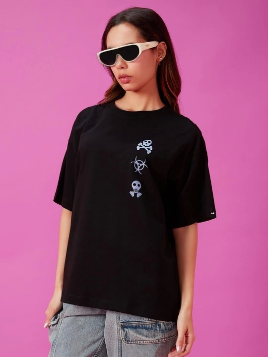 Baskılı Oversize T-shirt