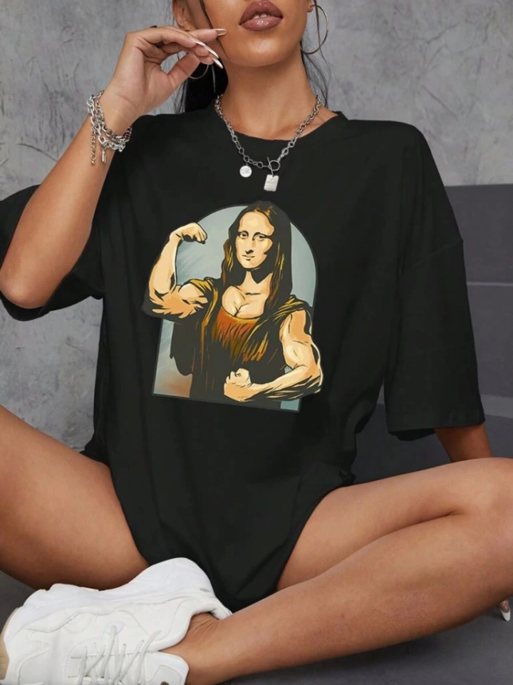 Baskılı Oversize T-shirt
