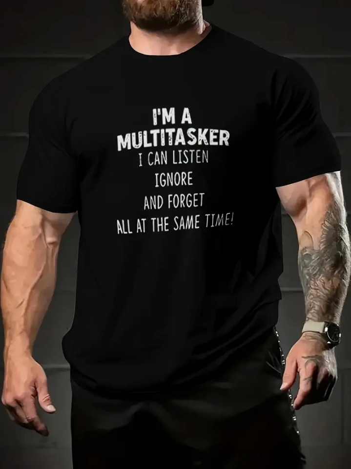 Baskılı Oversize Bisiklet Yaka T-shirt