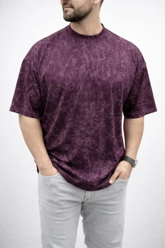Erkek Premium Tişört OSY Yumuşak Dokulu Yıkamalı Oversize T-Shirt
