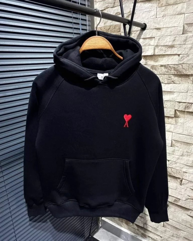 Unisex Kapşonlu Baskılı Sweetshirt