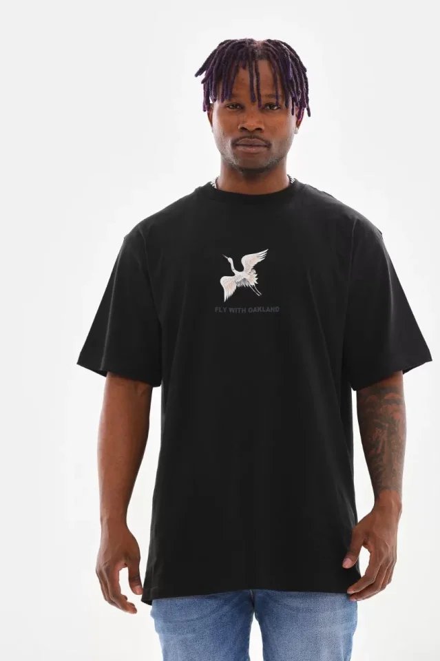 Unisex Baskılı Oversize T-Shirt