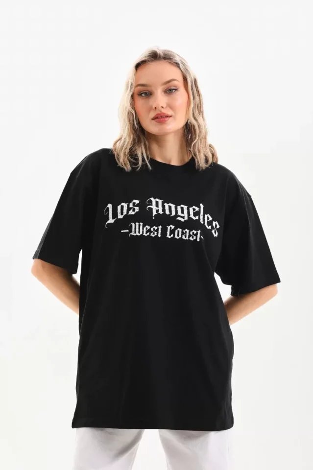 Unisex Baskılı Oversize T-Shirt